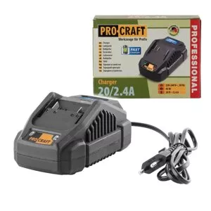 PROCRAFT 20/2.4A nabíječka LiIon baterií 20V Fast Charge