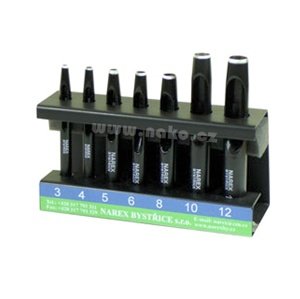 NAREX sada tyčových výsečníků 3-12mm 8548 00