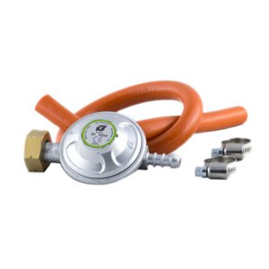 MAGG 110004 plynový regulátor 30mbar a hadice 8mm/50cm se sponami (Meva)