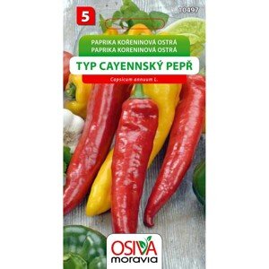 Semínka Paprika kořeninová ostrá Typ Cayennský pepř (Capsicum annuum L.)