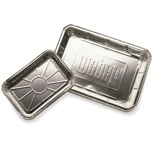 Weber Velká hliníková odkapávací miska, 10 ks, 5,08 x 23,11 x 33,27 cm