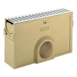 ACO Odtoková vpusť Self Euroline vč. kalového koše, pozink.můstkový rošt, 0,5 m