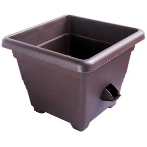 Plastia Samozavlažovací květináč Bergamot čokoláda 35 x 35 cm
