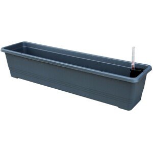 Plastia Samozavlažovací truhlík Bergamot antracit 60 x 19,5 x 16,5 cm