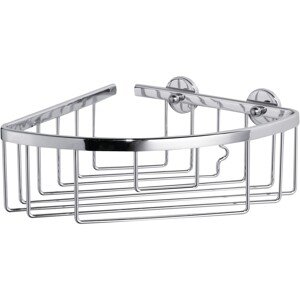 tesa Rohový košík do sprchy Aluxx střední, chrom, 92 x 192 x 200 mm