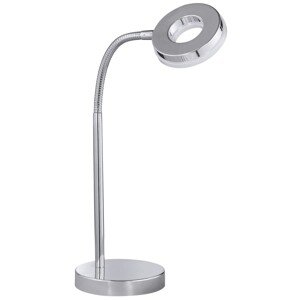 Stolní LED lampa chrom 27 x 12 cm