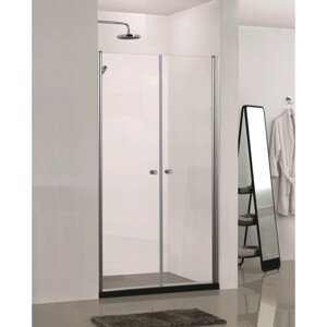 Sanotechnik Otočné sprchové dveře do niky Elegance N1090, chrom, 89-93 x 195 cm