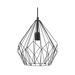 EGLO Závěsné svítidlo CARLTON černé pro 1 x E27 max. 60 W, pr. 31 x 110 cm