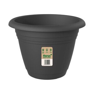 Florus Květináč Fiore Alessia antracitový pr. 30 cm