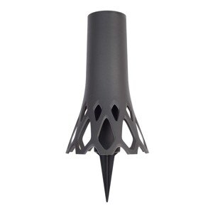 Plastia Váza se zápichem Roseta 1 l, antracitová