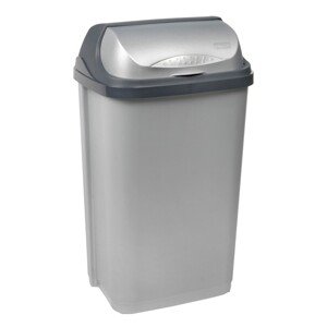 Keeper Odpadkový koš Roll-Top stříbrný 50 l, 67,5 x 39 x 29,5 cm