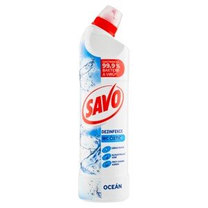 SAVO WC gelový čistič na toalety Oceán, 750 ml