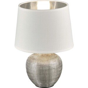 Trio Stolní svítidlo Luxor H: 26 cm bílo-stříbrné