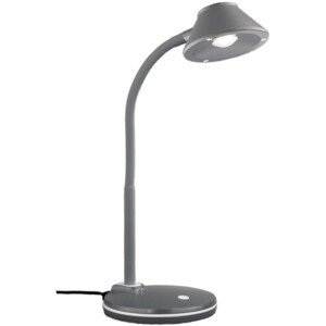 Reality LED stolní lampa BERRY titanová 3,2W, 350lm, 3000K, 13 x 33 cm