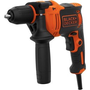 Black+Decker Příklepová vrtačka 1stupňová BEH710-QS, 710W vč. příslušenství