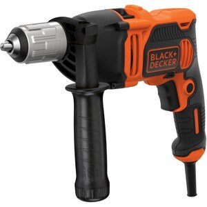 Black+Decker Příklepová vrtačka 1stupňová BEH850K-QS, 850W vč. kufříku