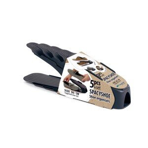 Prosperplast Sada organizérů na boty Spaceshoe vel. 30-38, 5 ks, antracitová