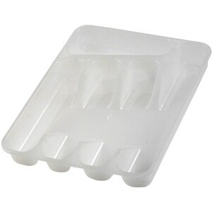 Příborník Pablo, 5 přihrádek, 26,5 x 33 cm, bílý