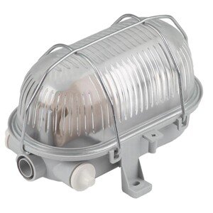 Lena-lighting Stropní/nástěnné svítidlo Oval 60 Simetal 2, E27, šedé