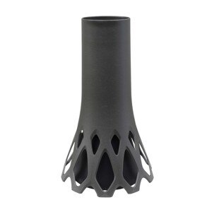 Plastia Váza se zátěží Roseta antracitová 1 l