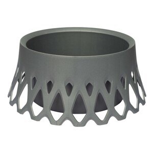 Plastia Samozavlažovací květináč Roseta stříbrný pr. 400 mm