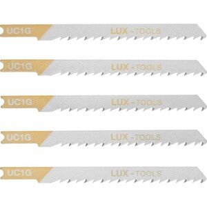 LUX Listy přímočaré pily na dřevo upínání U 75 mm rozteč zubů 4 mm