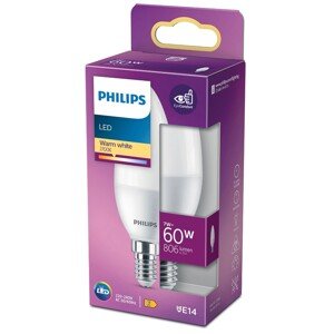 Philips Classic LED žárovka E14, 7 W, 806 lm, 2700 K