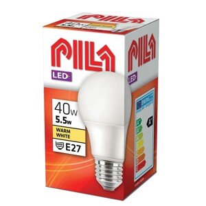 Philips LED žárovka Pila E27, 5,5 W, 470 lm, 2700 K