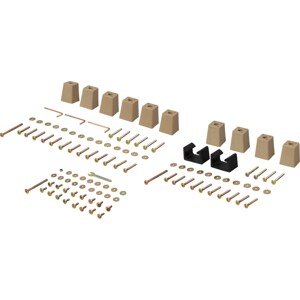 Montážní sada pro rohovou jídelní sestavu Dowerin 111dílná