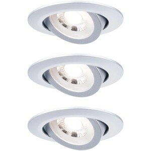 Paulmann LED vestavný reflektor chrom matný 4,8 W 450 lm 3000 K 3 ks pr. 82x29mm