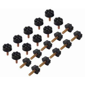 Krytky na nožičky pro lounge sestavu Olea 20 ks, 30 x 25 mm