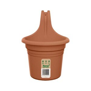 Florus Balkonový květináč Mediterran Hanger Single terakota 18 x 26,2 x 24 cm