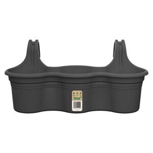 Florus Balkonový květináč Mediterran Hanger Trio antracit 52 x 26,2 x 24 cm