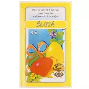Barva na velikonoční vejce, žlutá, 5 g