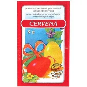Barva na velikonoční vejce, červená, 5 g