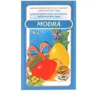 Barva na velikonoční vejce, modrá, 5 g