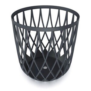 Prosperplast Plastový univerzální koš Uniqubo antracit, pr. 44,7 cm, objem 55 l