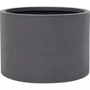 VLC Květináč z materiálu fiberstone Tartas antracitová šedá pr. 42 x 28 cm