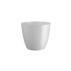 Plastkon Obal na květináč Ella, lesklá perleťová bílá, pr. 18 cm