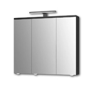 Jokey LED zrcadlová skříňka Arda černá 72,5 x 68,5 x 19,5 cm