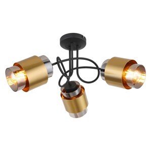 GLOBO Stropní svítidlo MILLEY černá E27 40 W pr. 500 x 260 mm