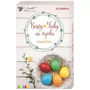 Barvy na vajíčka gelové tradiční, 5 ks