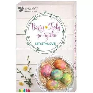Barvy na vajíčka krystalové v tabletách, 5 ks + rukavice