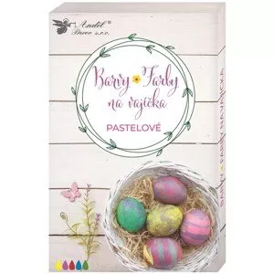Barvy na vajíčka v tabletách + rukavice, pastelové barvy