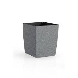 Plastkon Květináč Eliot Stone šedý 23,9 x 23,9 x 28,9 cm