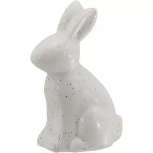 Velikonoční dekorace králík porcelánový bílý 5,7 x 3,7 x 2,7 cm