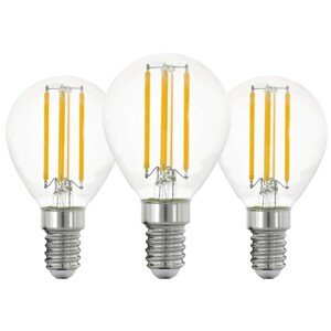 EGLO LED žárovka E14 P45 7W 806lm 2700K pr. 45 x 78 mm, čirá, 3 ks