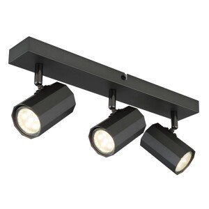 GLOBO Stropní 3bodové svítidlo JAMES, matná šedá, 39 x 6 x 14,5 cm