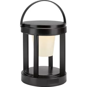 Solární LED lucerna, IP44, černá, pr. 13 x 18 cm
