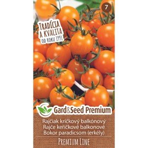 GardenSeed Premium Semínka Rajče keříčkové balkonové oranžové PREMIUM